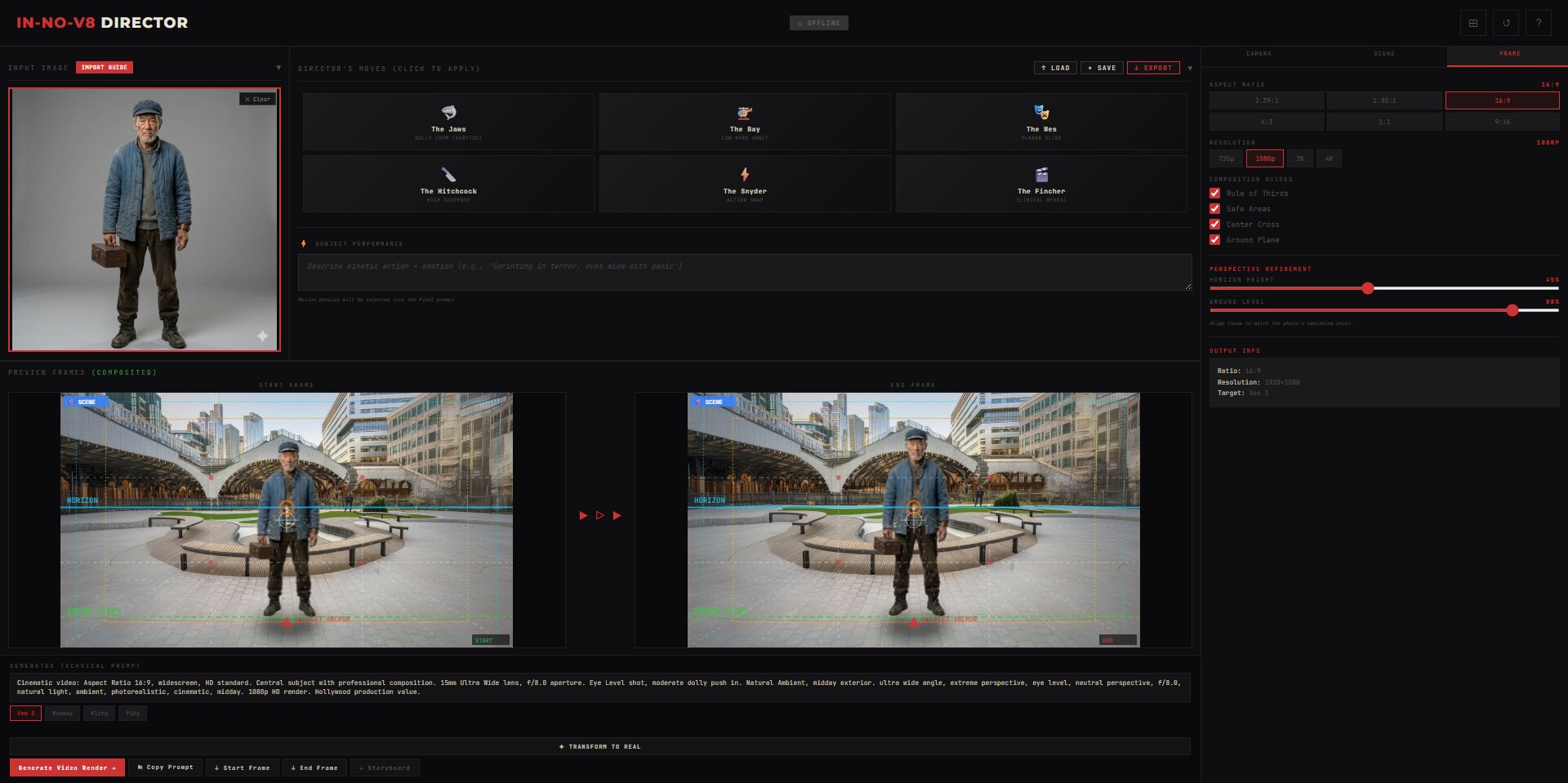 Frame Settings with Composition Guides